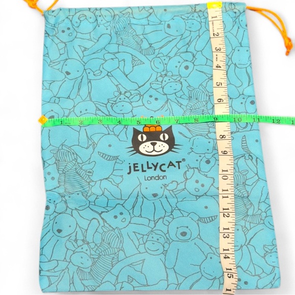 Jellycat London Drawstring Bag Set 3pc Blue Small Medium Large Gift Storage Lot - Picture 3 of 4